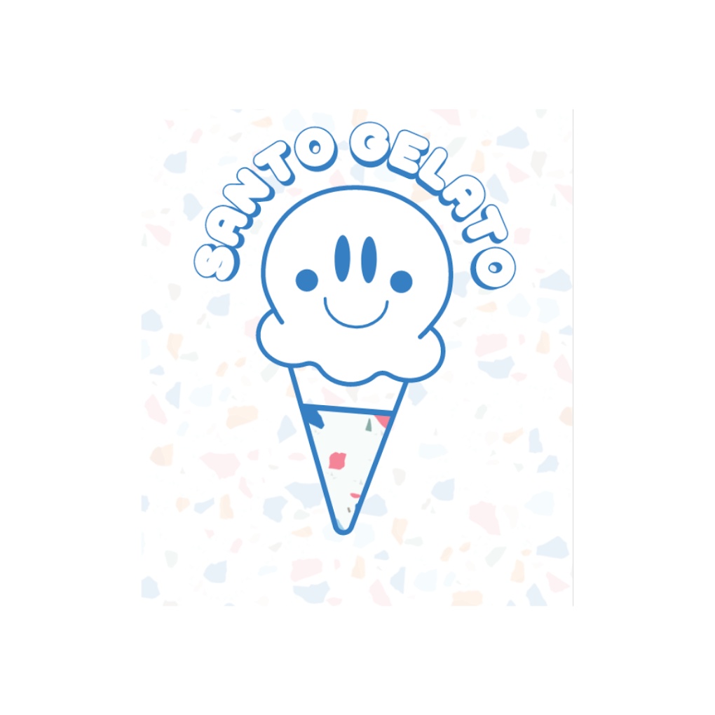 Logo mascotte Santo Gelato